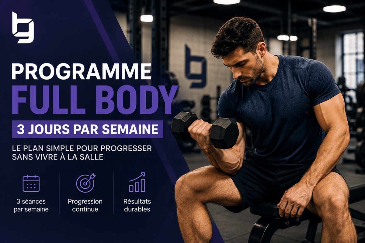 Programme full body 3 jours par semaine : le plan simple pour progresser sans vivre à la salle